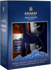 Ararat Akhtamar 10 ron + 2 pohre 40% 0,7l (darekov balenie 2 pohre)