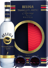 Beluga Transatlantic Racing + slnen okuliare - pokoden obal 40% 0,7l (darekov balenie kazeta)