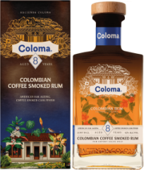 Coloma 8 ron Colombian Coffee Smoked Rum 42% 0,7l