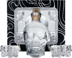 Crystal Head + 4 pohre 40% 0,7l (darekov balenie 4 pohre)