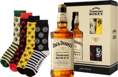 Jack Daniel's Honey + 4x ponoky 35% 0,7l (darekov balenie kazeta)