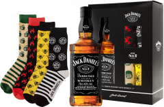 Jack Daniel's Tennessee Whiskey + 4x ponoky 40% 0,7l (darekov balenie kazeta)