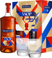 Martell VSOP + 2 pohre 40% 0,7l