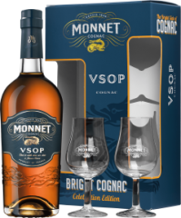 Monnet VSOP + 2 pohre 40% 0,7l