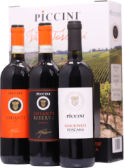 Piccini Vini Toscani 3x0,75l 2,25l