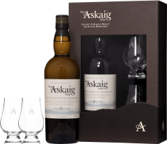 Port Askaig 8 ron + 2 pohre - pokoden 45,8% 0,7l (darekov balenie 2 pohre)