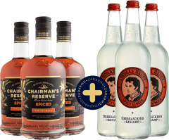 Set 3x Chairman's Reserve Spiced + 3x Thomas Henry Ginger Beer 0,75l zadarmo (set 3 x 0.7 l, 3 x 0.75 l)