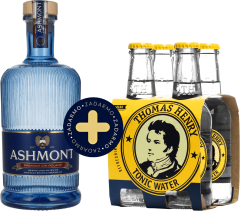 Set Ashmont Premium Gin + 4 pack Thomas Henry Tonic Water zadarmo (set 1 x 0.7 l, 1 x 0.8 l)