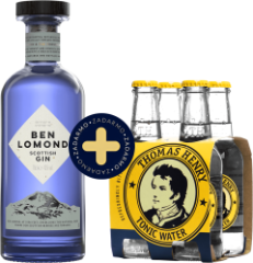 Set Ben Lomond Gin + 4 pack Thomas Henry Tonic Water zadarmo (set 1 x 0.7 l, 1 x 0.8 l)