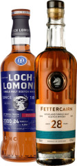 Set Fettercairn 28 ron + Loch Lomond 24 ron The Open 152nd Royal Troon  (set 2 x 0.7 l)