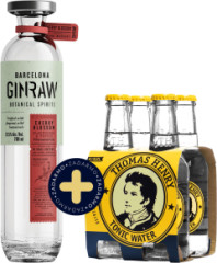 Set GinRaw Cherry Bloosom Gin + 4 pack Thomas Henry Tonic Water zadarmo (set 1 x 0.7 l, 1 x 0.8 l)