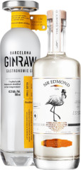 Set GinRaw Gastronomic Gin + Sir Edmond Gin 1,4l (set 1 x 0.7 l, 1 x 0.7 l)