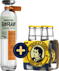 Set GinRaw Orange Bloosom Gin +  4 pack Thomas Henry Tonic Water zadarmo (set 1 x 0.7 l, 1 x 0.8 l)