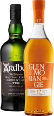 Set Glenmorangie The Original 12 ron + Ardbeg 10 ron (set 1 x 0.7 l, 1 x 0.7 l)