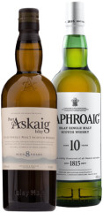 Set Laphroaig 10 ron + Port Askaig 8 ron (set 1 x 0.7 l, 1 x 0.7 l)