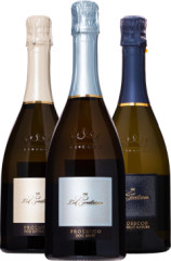 Set Le Contesse Prosecco mix (set 1 x 0.75 l, 1 x 0.75 l, 1 x 0.75 l)