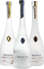 Set Pravda Vodka + CocoPine + Caramel (set 3 x 0.7 l)