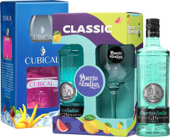 Set Puerto de Indias Classic + Cubical Kiss + pohre (set 1 x 0.7 l, 1 x 0.7 l)