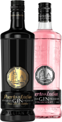 Set Puerto de Indias Pure Black Edition + Strawberry (set 2 x 0.7 l)