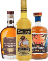 Set The Duppy Share Spiced + Davidsen's Selected Release + Goslings Gold (set 1 x 0.7 l, 1 x 0.7 l, 1 x 0.7 l)